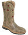 Image #2 - Twisted X Women's Floral Stitched Roughstock Cowgirl Boots - Steel Toe, , hi-res