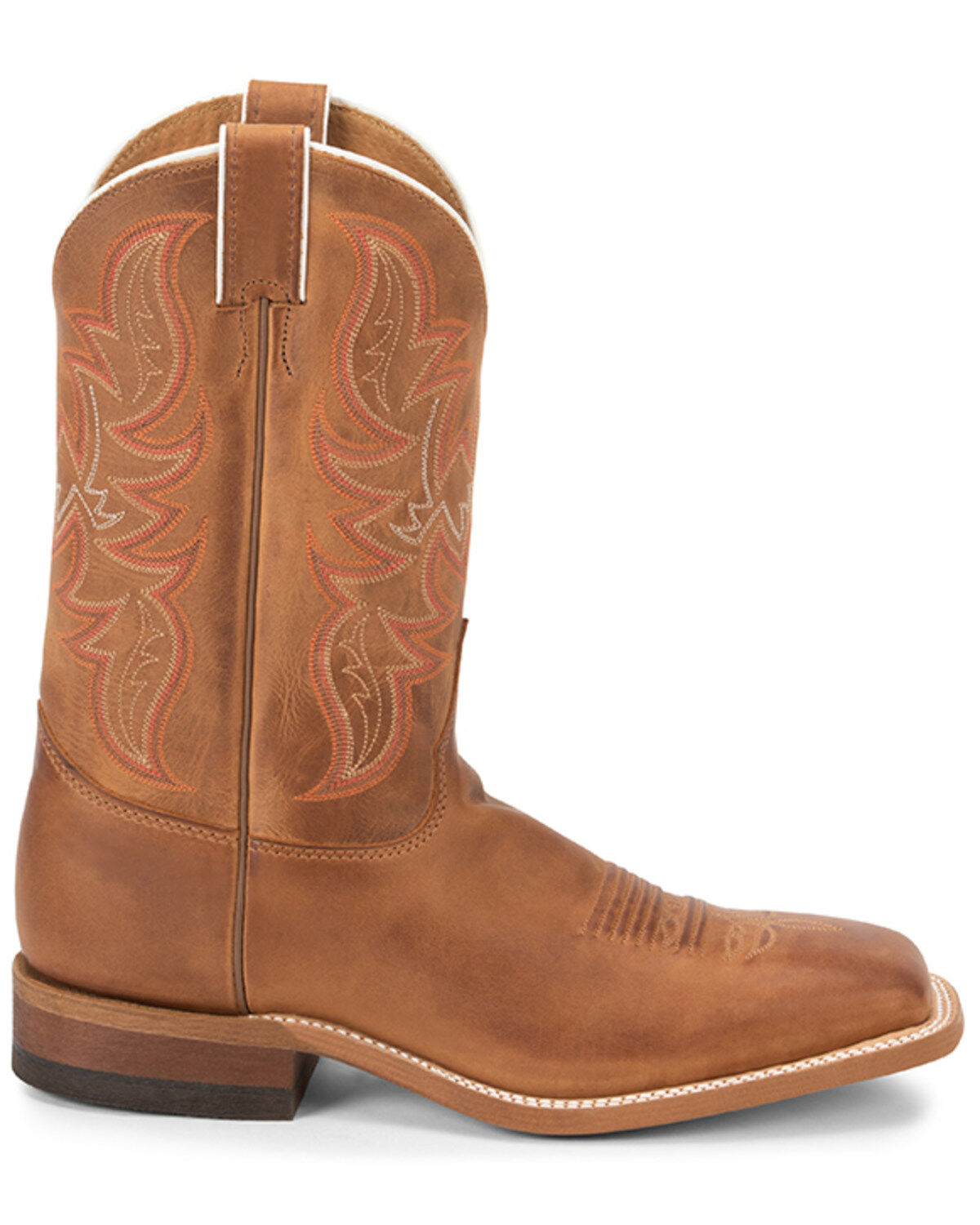 Image #3 - Justin Men's Bent Rail Square Toe Western Boots, Brown, hi-res