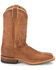 Image #3 - Justin Men's Bent Rail Square Toe Western Boots, Brown, hi-res