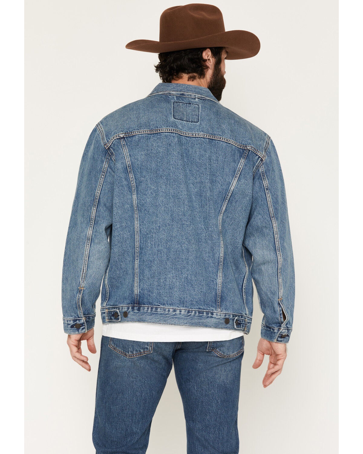 Image #4 - Levi's Men's Afternoon Streets Light Wash Relaxed Trucker Jacket, Light Wash, hi-res
