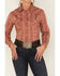 Rough Stock by Panhandle Women's Long Sleeve Snap Western Shirt, Rust Copper, hi-res