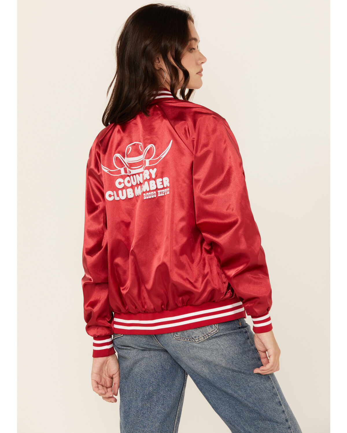 Product Name:  Rodeo Hippie Women's Country Club Bomber Jacket