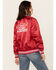 Image #4 - Rodeo Hippie Women's Country Club Bomber Jacket , Red, hi-res
