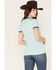 Kimes Ranch Women's Rhythm Ringer Performance Tech Tee, Light Blue, hi-res
