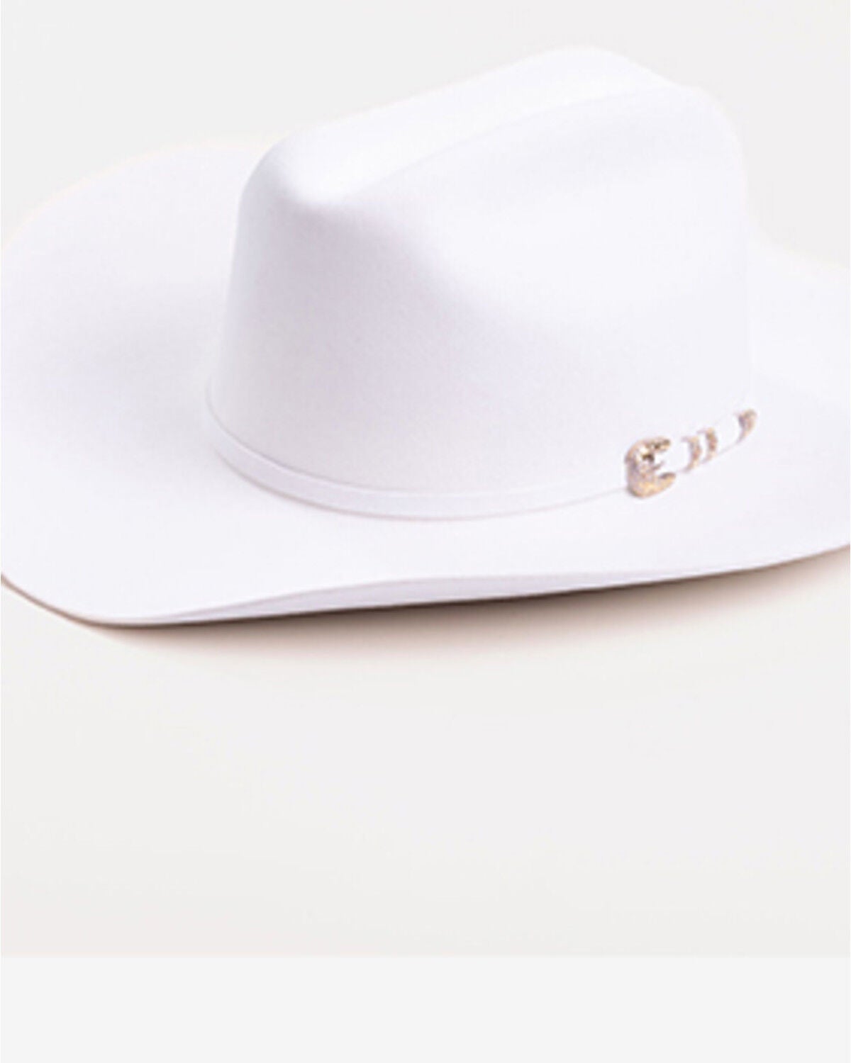 Larry Mahan Superior 500X Felt Cowboy Hat, White, hi-res