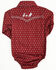Image #3 - Cowboy Hardware Infant Boys' Geo Print Long Sleeve Snap Onesie, Burgundy, hi-res