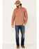 Image #2 - Pendleton Men's Rust Beach Shack Solid Long Sleeve Western Shirt, Rust Copper, hi-res