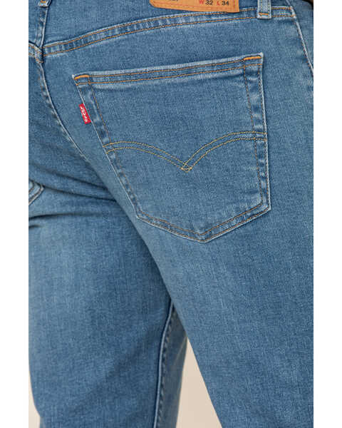 Levi's Men's 527 Begonia Subtle Light Stretch Slim Bootcut Jeans, Blue, hi-res