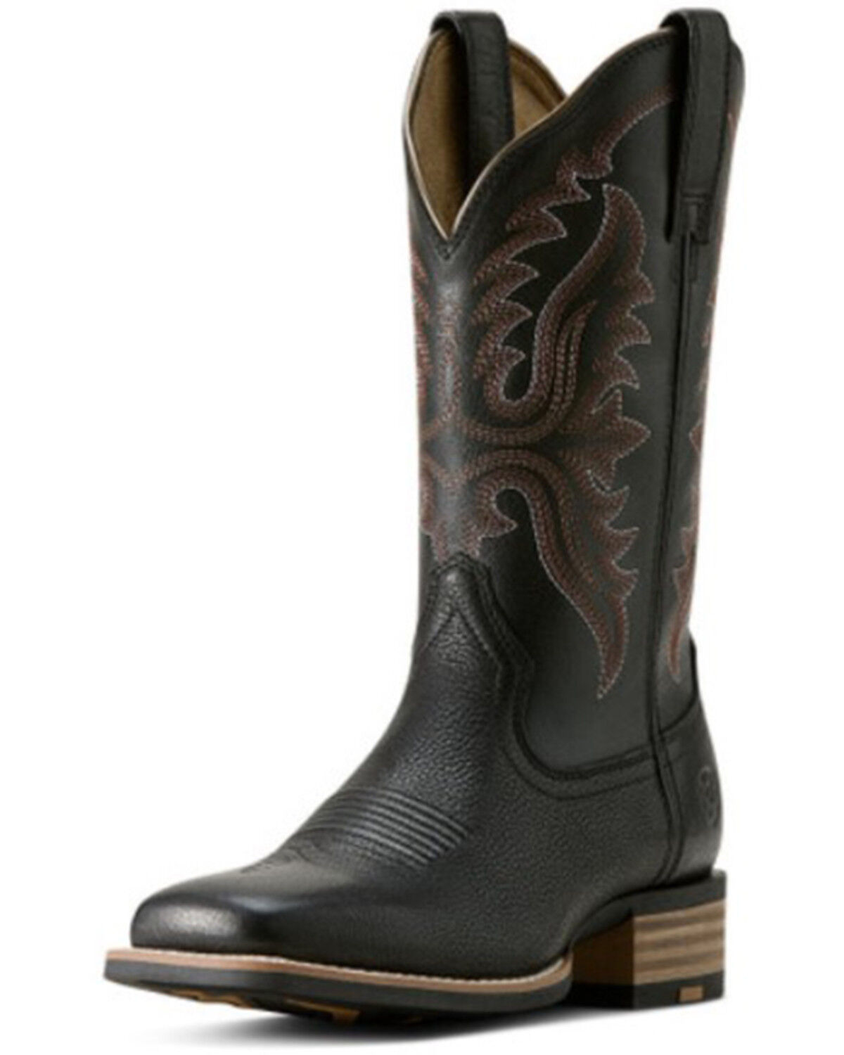 Image #2 - Ariat Women's Olena Performance Western Boots - Broad Square Toe, Black, hi-res