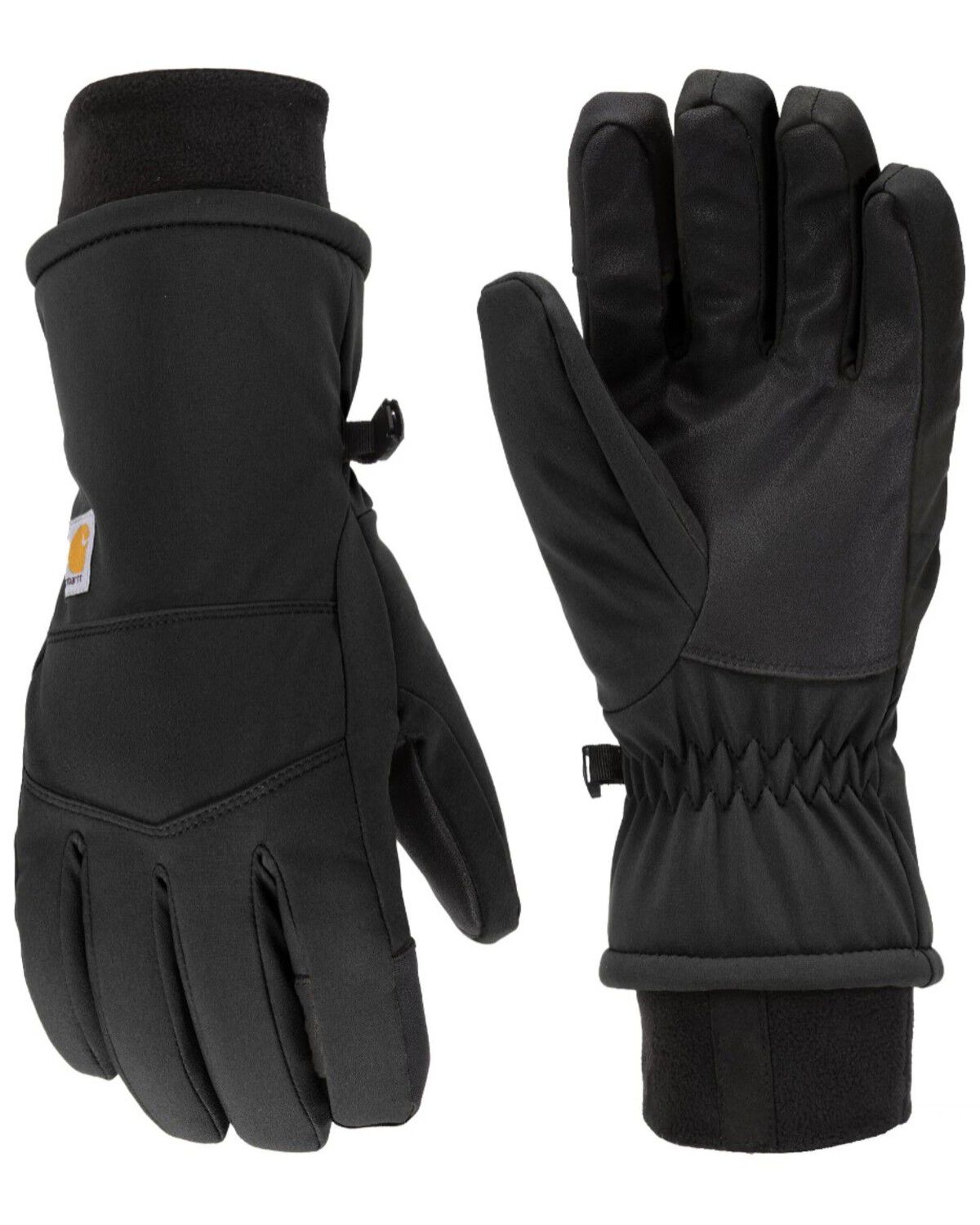 Image #1 - Carhartt Women's Storm Defender™ Insulated Softshell Gloves, Black, hi-res