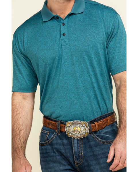 Image #4 - Cody James Core Men's Blue Tonal Short Sleeve Polo Shirt , , hi-res