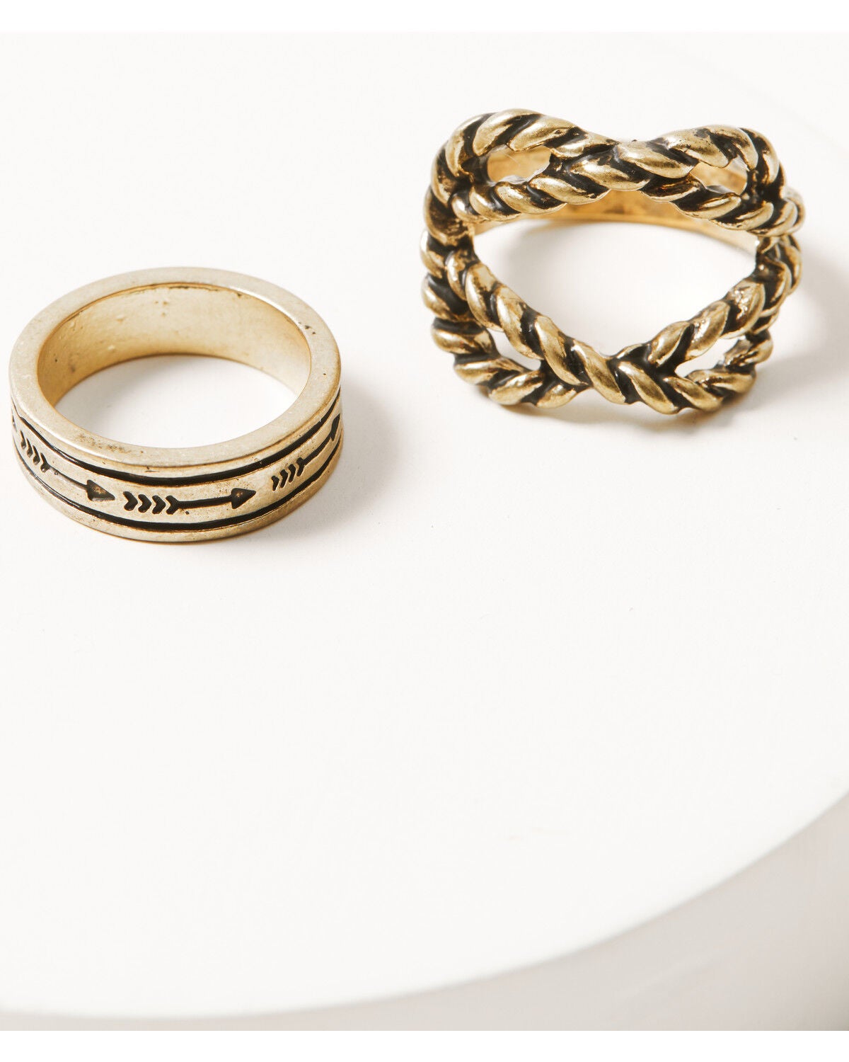 Image #3 - Shyanne Women's Golden Skyland Multi Stone Ring Set - 3 Piece, Gold, hi-res