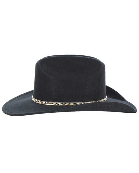 Image #3 - Cody James Kids' Felt Cowboy Hat, Black, hi-res