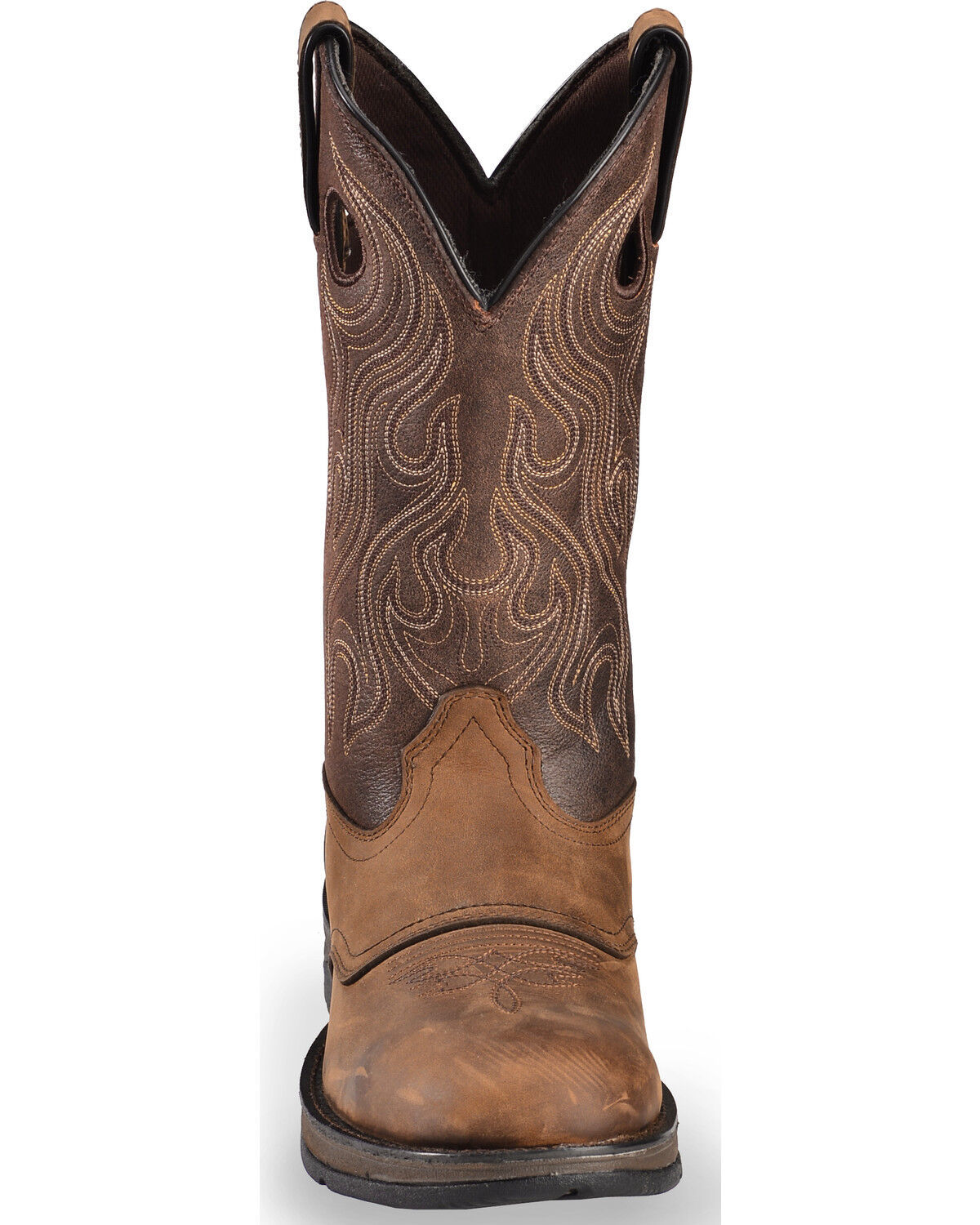 Image #10 - Durango Men's Rebel Saddle Western Boots, Bark, hi-res