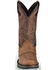Image #10 - Durango Men's Rebel Saddle Western Boots, Bark, hi-res