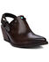 Image #1 - Golo Women's Billy Jean Buckle Western Mules - Snip Toe, Dark Brown, hi-res