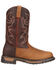 Image #2 - Rocky Men's Branson Roper 11" Western Boots, Brown, hi-res