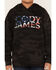 Cody James Boys' Flag Logo Camo Hooded Sweatshirt, Black, hi-res