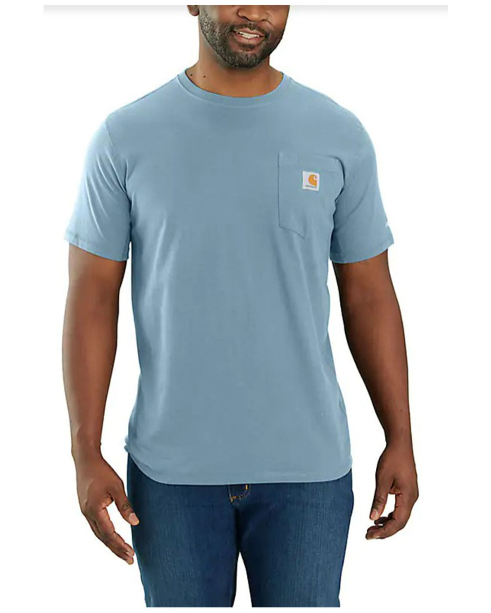 Carhartt Men's Force Relaxed Midweight Logo Pocket Work T-Shirt - Big