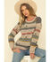 Pendleton Women's Tan Bridger Stripe Sweater , Tan, hi-res