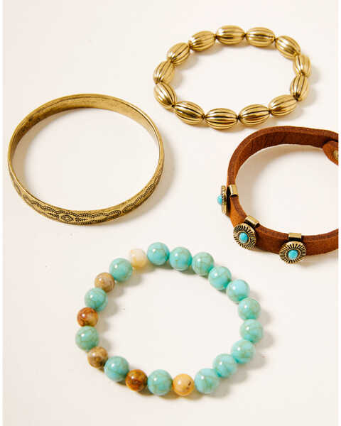 Image #1 - Shyanne Women's Winslow 4pc Bracelet Set, Gold, hi-res