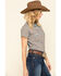 Image #3 - Rough Stock by Panhandle Women's Brown Geo Short Sleeve Western Shirt, , hi-res