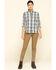 Carhartt Women's Twilight Relaxed 3/4 Sleeve Plaid Shirt , Dark Blue, hi-res