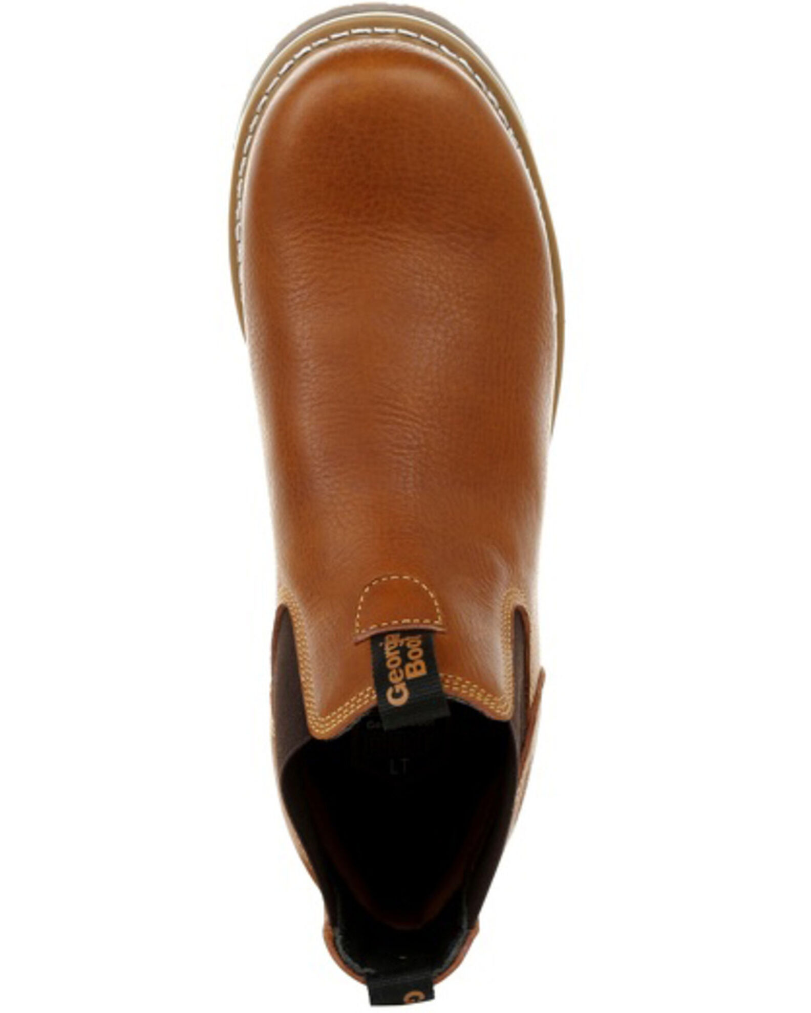 Image #6 - Georgia Boot Men's AMP LT Wedge Chelsea Work Boots - Soft Toe, Brown, hi-res