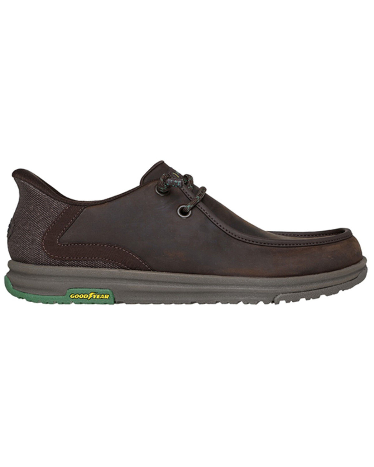 Image #2 - Skechers X John Deere Men's Relaxed Fit Melson 2.0 Slip-On Shoes - Moc Toe, Chocolate, hi-res
