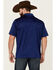 Image #4 - RANK 45® Men's Elite Stripe Short Sleeve Performance Polo Shirt, Blue, hi-res