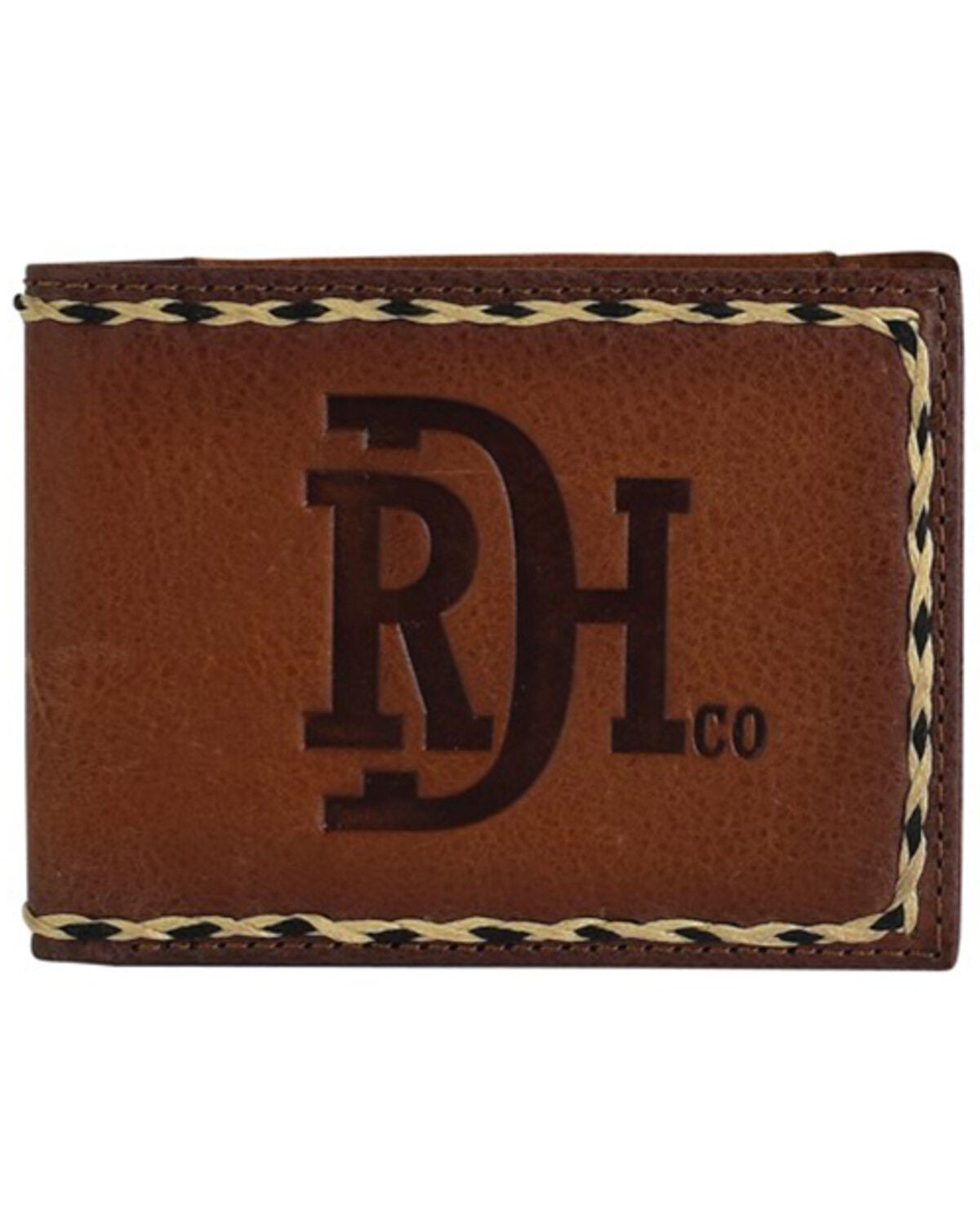 Red Dirt Hat Men's Embossed Bifold Wallet, Brown, hi-res