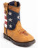 Cody James Toddler Boys' USA Flag Western Boots - Broad Square Toe, Brown, hi-res