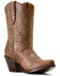 Image #1 - Ariat Women's Julietta Western Booties - Round Toe, Brown, hi-res