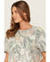 Image #2 - Los Sundays Women's Camo Tequila Short Sleeve Graphic Tee, Green, hi-res