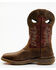 Double H Men's Alridge Western Boots - Broad Square Toe, Brown, hi-res