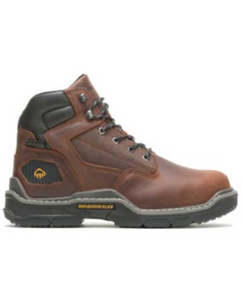 Wolverine Men's Raider DuraShock Insulated Lace-Up Work Boots - Carbon Toe, Brown, hi-res
