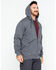Hawx Men's Zip-Front Hooded Work Jacket , Charcoal, hi-res