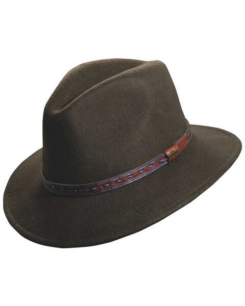 Image #1 - Scala Crushable Wool Outback Hat, , hi-res