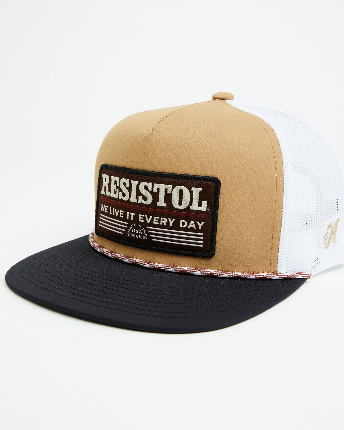 Image #1 - Hooey Men's Resistol Logo Ball Cap, Tan, hi-res