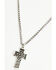 Image #2 - Cody James Men's Flag Cross Necklace, Silver, hi-res
