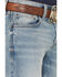 Image #2 - RANK 45® Men's Bunker Wash Ambush Slim Straight Stretch Denim Jeans, Light Wash, hi-res