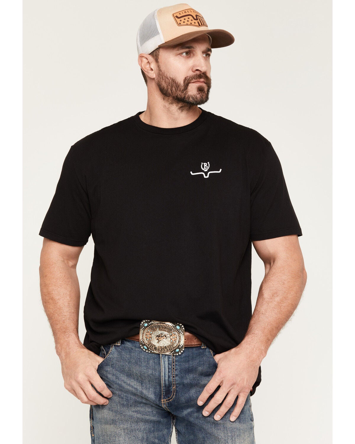 Image #2 - Kimes Ranch Men's Lucky B Short Sleeve Graphic T-Shirt, Black, hi-res