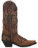 Laredo Women's Embroidered Leaf Western Performance Boots - Snip Toe, Tan, hi-res
