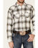 Image #3 - Ariat Men's Hickory Retro Large Plaid Thermal Long Sleeve Button Down Western Shirt, Tan, hi-res