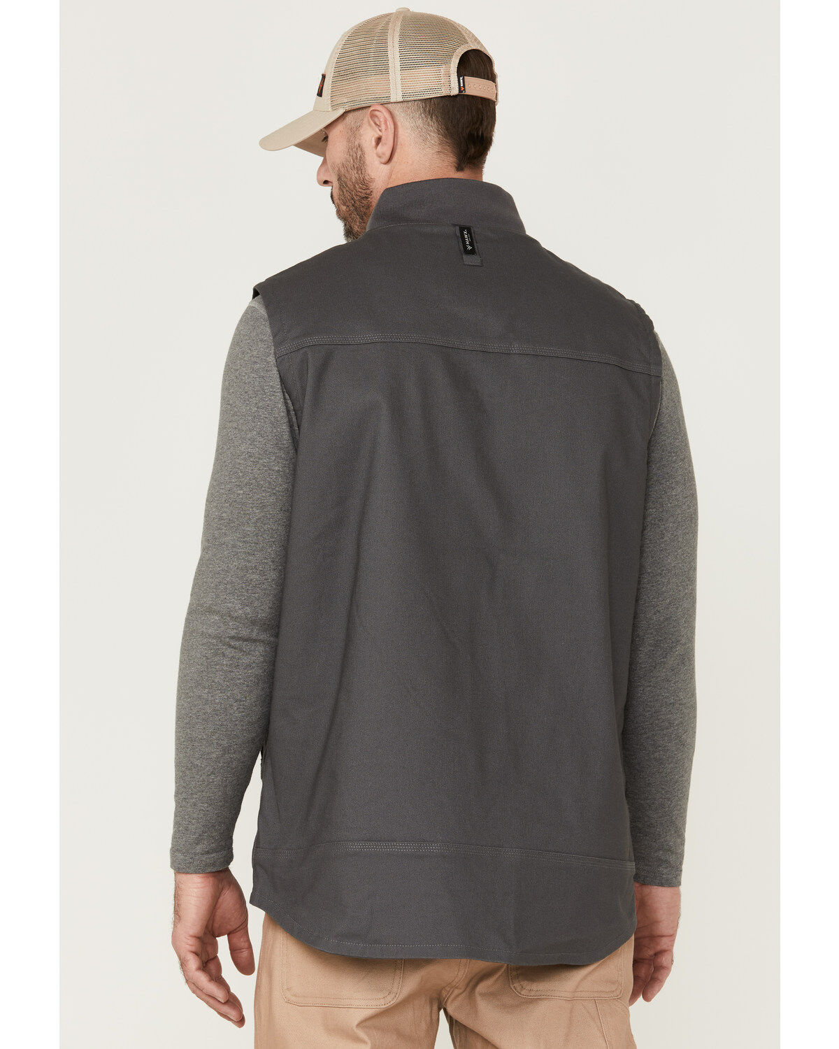 Image #4 - Hawx Men's Pro Zip-Front Insulated Work Vest, Charcoal, hi-res