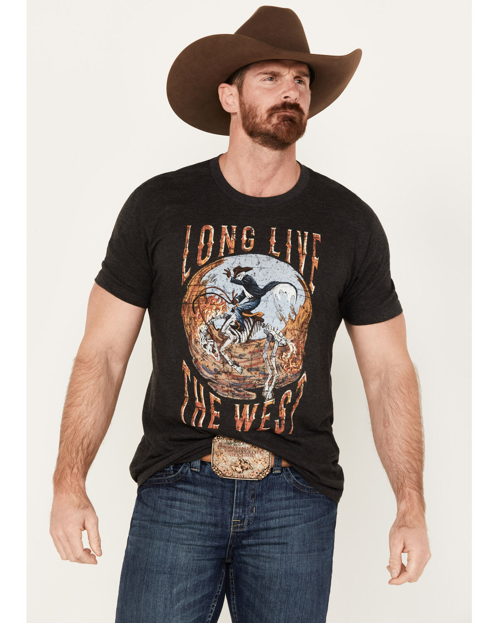 Cody James Men s Long Live Short Sleeve Graphic T Shirt Boot Barn