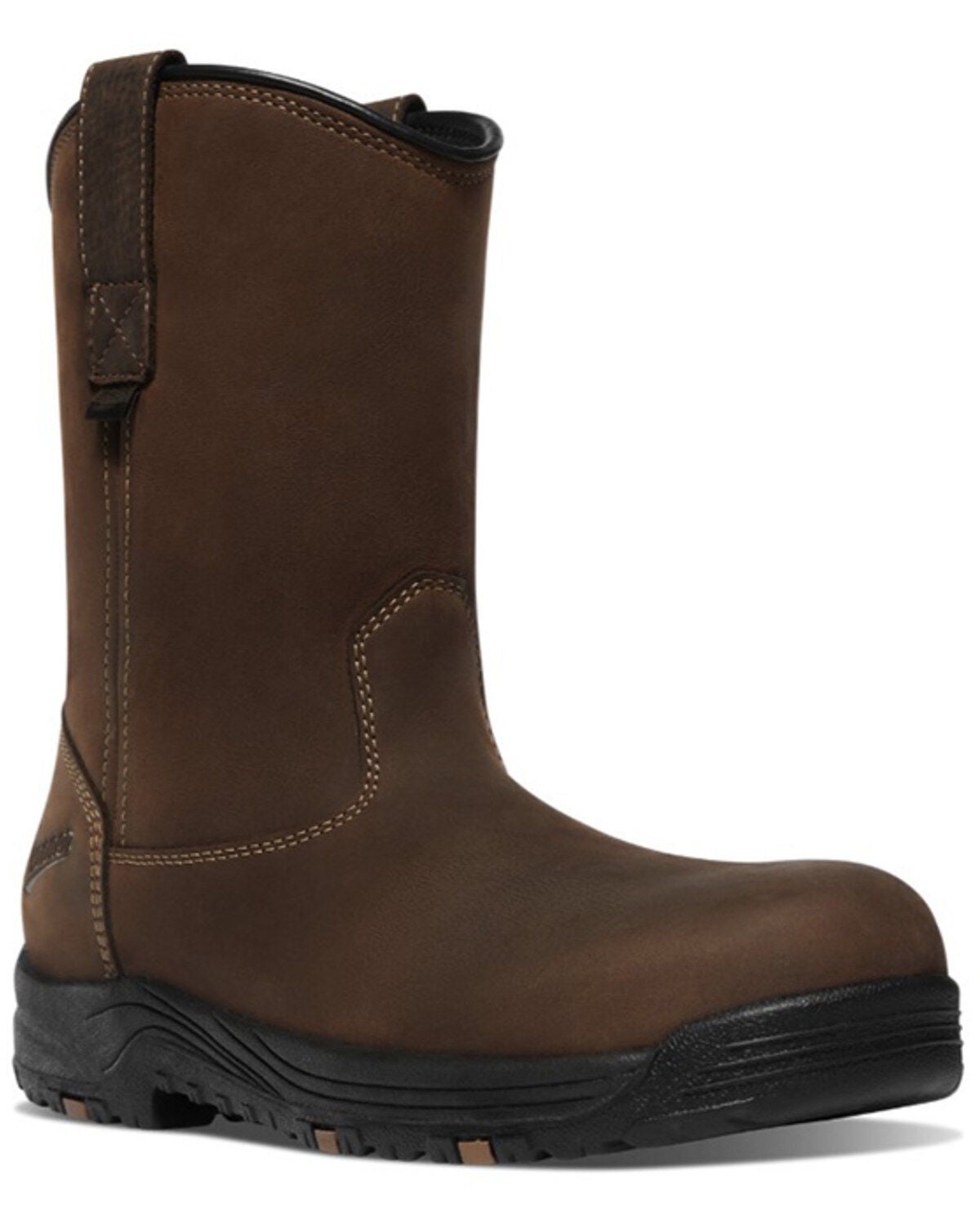 Danner Men's 10" Caliper Wellington Work Boots - Aluminum Toe, Brown, hi-res