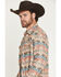 Image #2 - Wrangler Retro Men's Southwestern Print Long Sleeve Snap Shirt Jacket, Multi, hi-res
