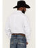 Image #4 - RANK 45® Men's Mash Up Floral Geo Print Long Sleeve Button-Down Western Shirt, White, hi-res