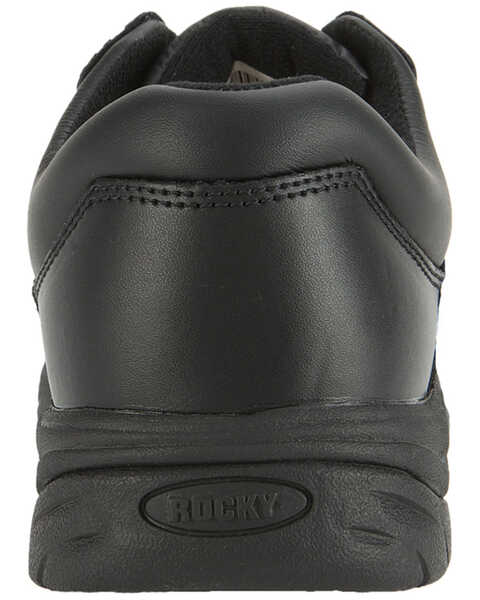 Image #7 - Rocky Men's Slip Stop Oxford Duty Shoes, Black, hi-res